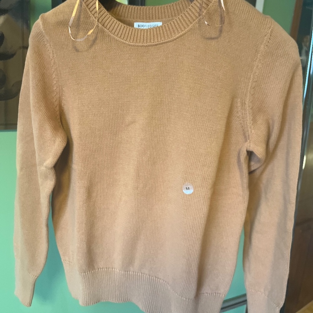 Brown bootlegger knit